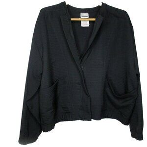New Balance Jacket Women's X-Large Black Long Sleeve Full Zipper 100% Polyester